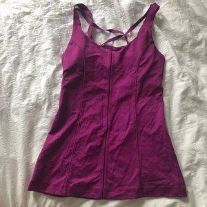 Lululemon magenta strappy back tank
